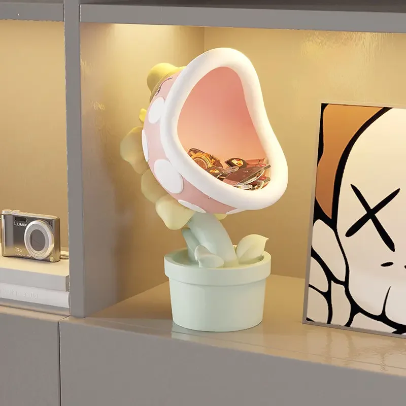 

Cartoon Big Mouth Flower Living Room Desktop Storage Entrance Key Storage New Home Decoration Ornaments Cannibal Flower Decor