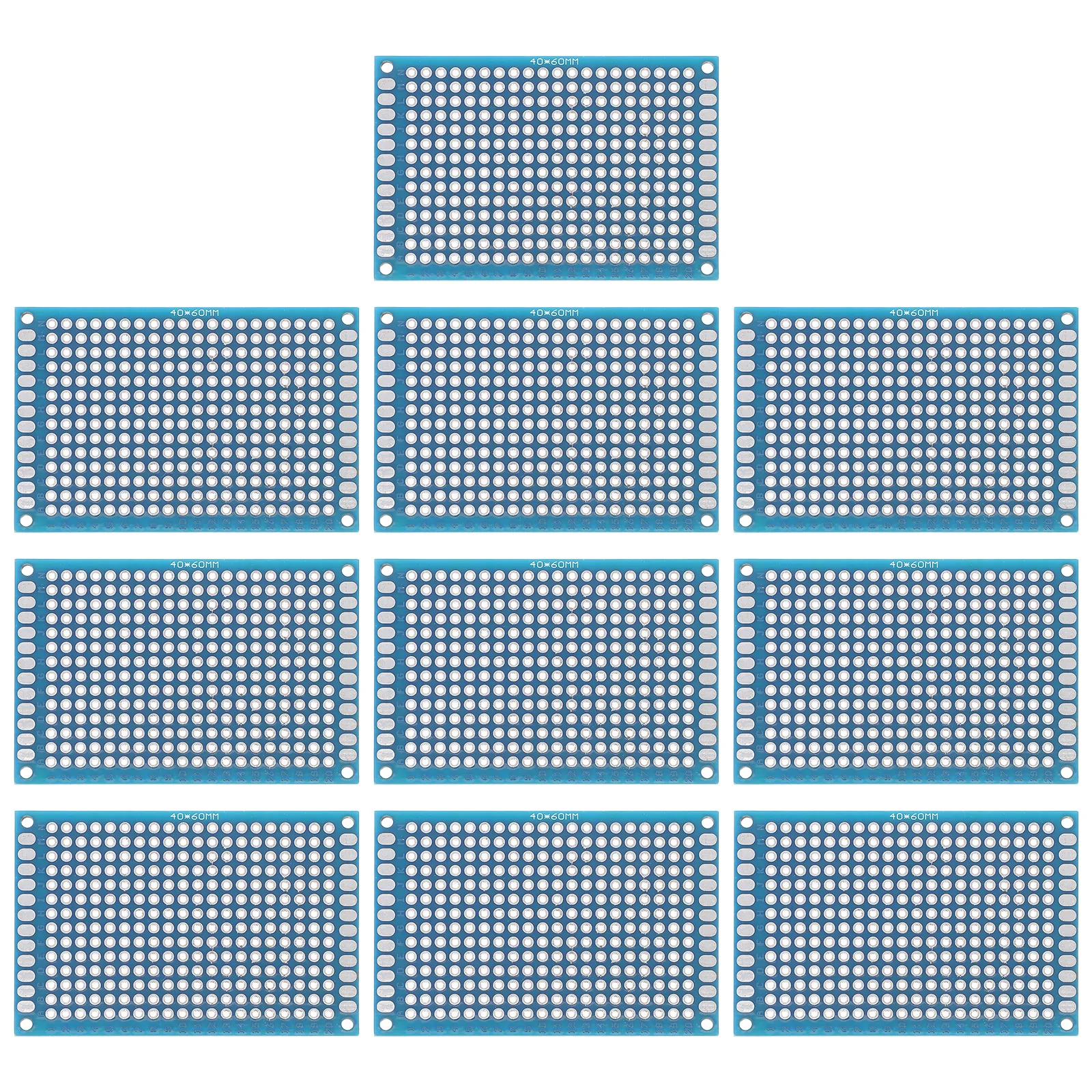 

10 Pcs Double-sided Tin Spraying Experimental Board PCB Circuit Boards Hole Soldering Kit Cardboard Electronic Module