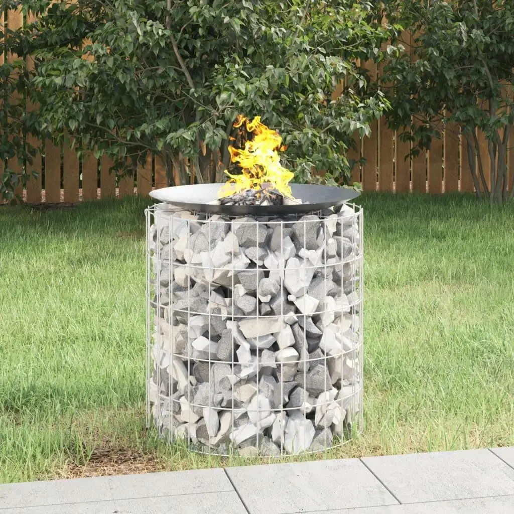 19.7 Gal Gabion Fire Pit - Durable Galvanized Iron Outdoor Heater