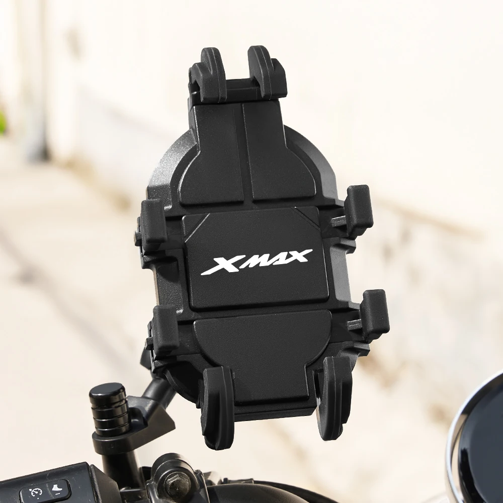 Supporto per telefono cellulare da manubrio con staffa di supporto GPS per ammortizzatore per Yamaha Xmax X-MAX 400 300 250 125 Accessori moto