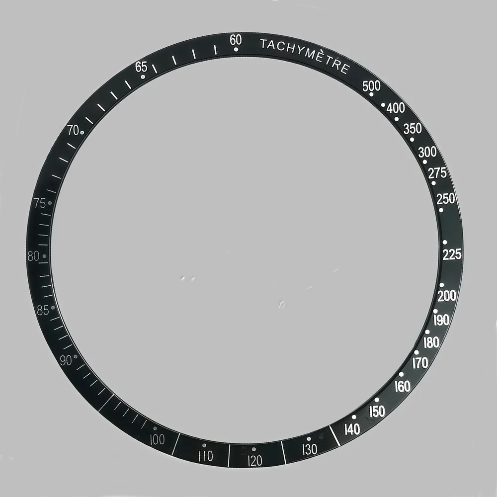 38.5*34.2mm Flat Aluminum Bezel Man Watch Insert VK63 Case Watch Accessories Parts for VK63 Movement Watches Case Bezel image 4