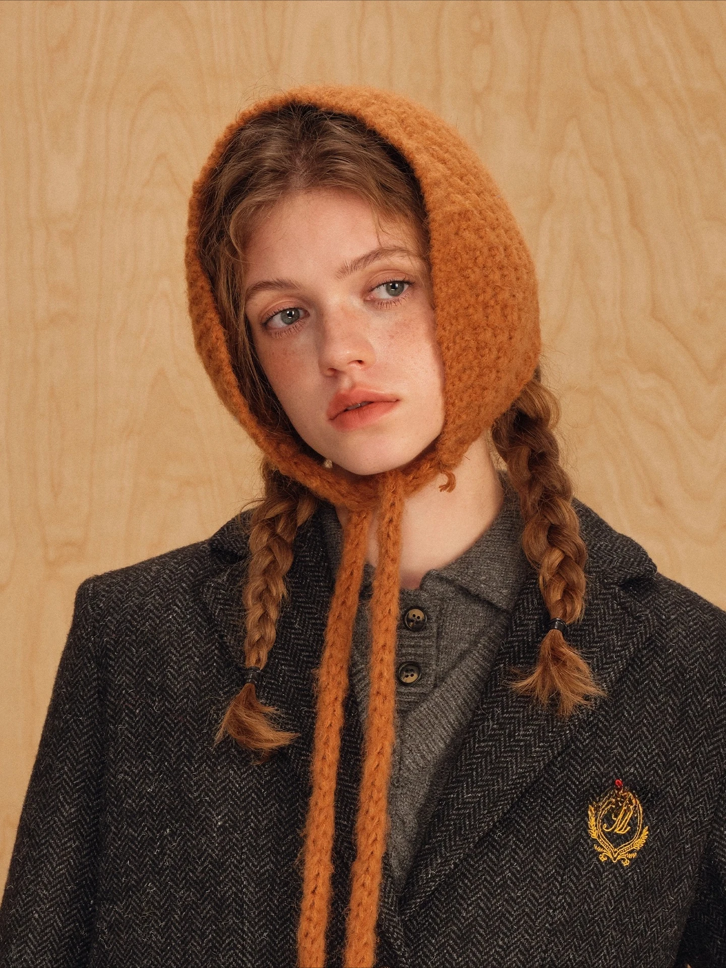 

Шерстяные вязаные наушники с карамельной атмосферой, женские зимние теплые ремни, маленькие защитные наушники для лица, грелки для ушей