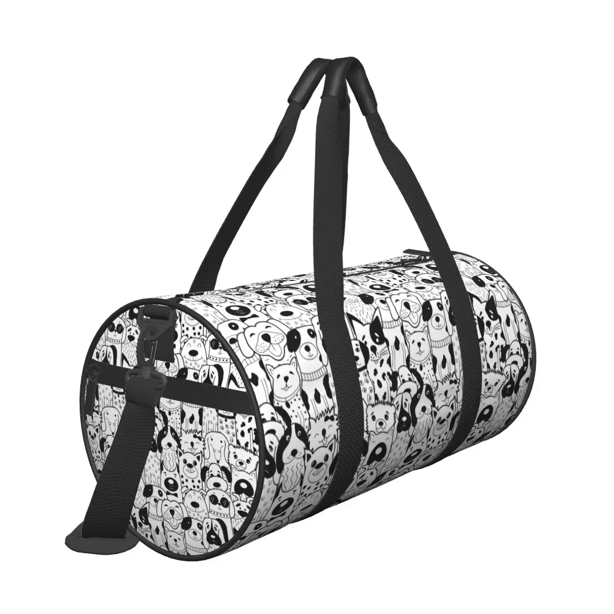 Cartoon Dog Travel Bag Cute Animal Funny Large Capacity Sport Bags Oxford Male Female Printed Gym Bag Fashion Funny Fitness Bag