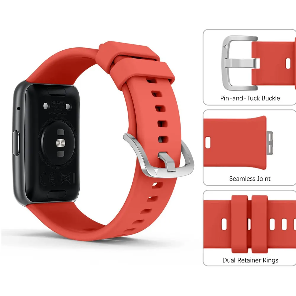 شريط سيليكون متوافق مع ساعة هواوي صالح Smartwatch اكسسوارات استبدال معصمه حزام قابل للتعديل لهواوي ساعة FI