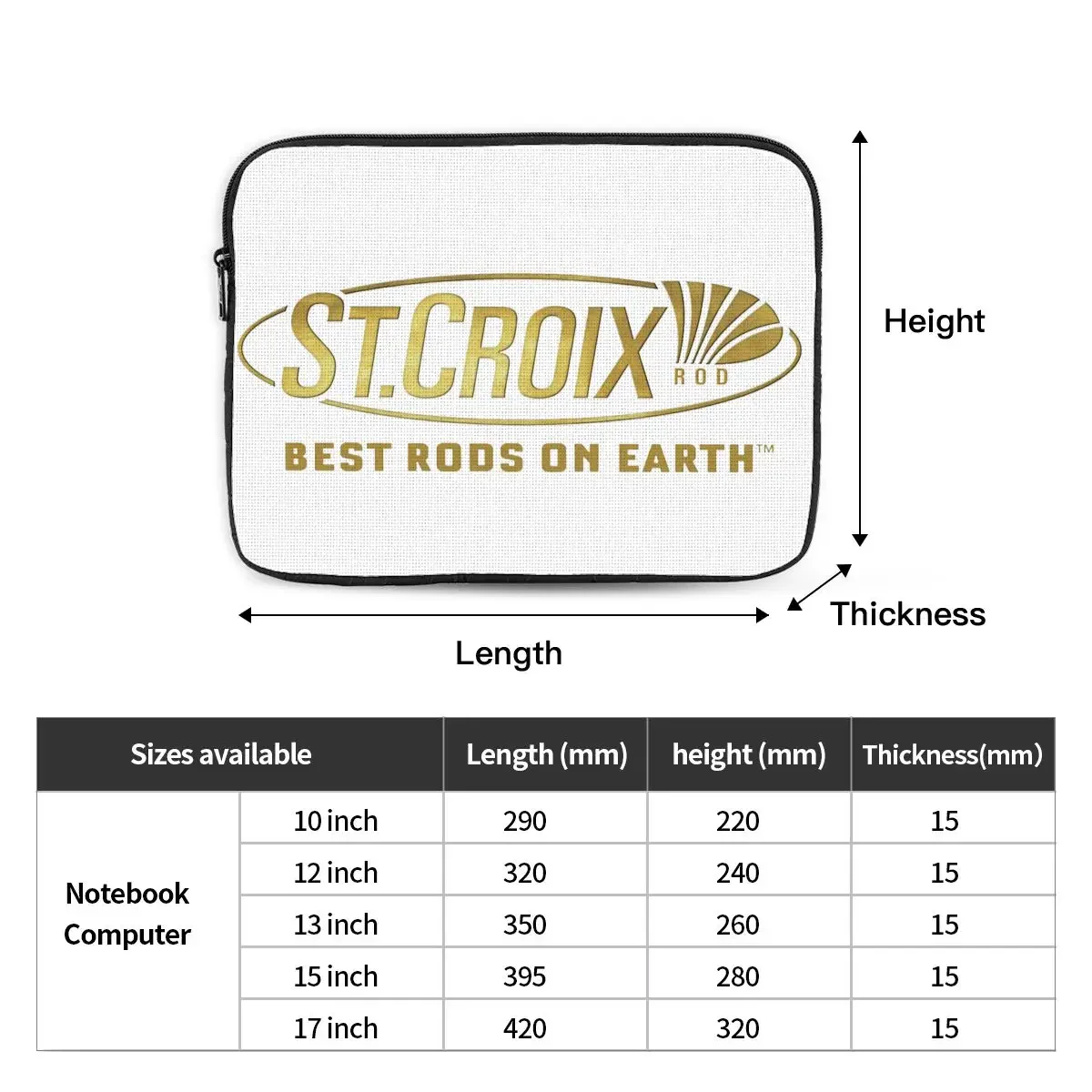 Life Love St Croix Merch 658 Notebook Laptop Bag Case 10 12 13 15 17 Inch Notebook Sleeve Cover Bag Tablet Shockproof Case Bag