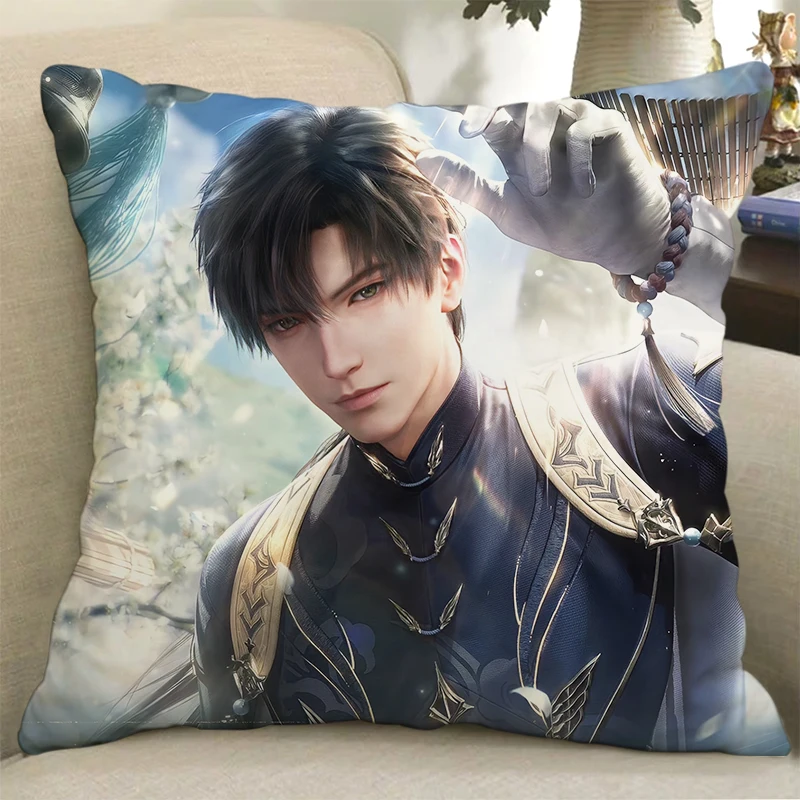 ゲームラブアンドディープスペースグッズ Zayneレイ・イ・シエオン・リーシェン コスプレ枕カバー ソフトスローピローインナーカバー 両面カスタマイズ可能ギフト