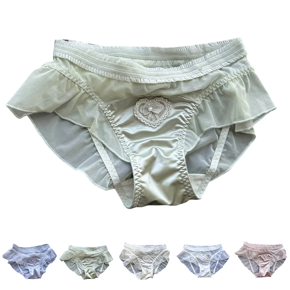 

Womens Cute Sexy Lace Briefs Mesh Low Waist Women's Panties Comfortable Set Comfortable Underwear Hot Calcinha Luxurious Thongs