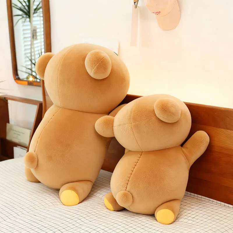 Rilakkuma Liegendes Kissen, dickes Hauskissen, hoher Schönheitswert, Cartoon-Puppe, Puppenform, kreatives Mädchenherz, süßes Sofa- und Autokissen, Geschenk – Detail 4