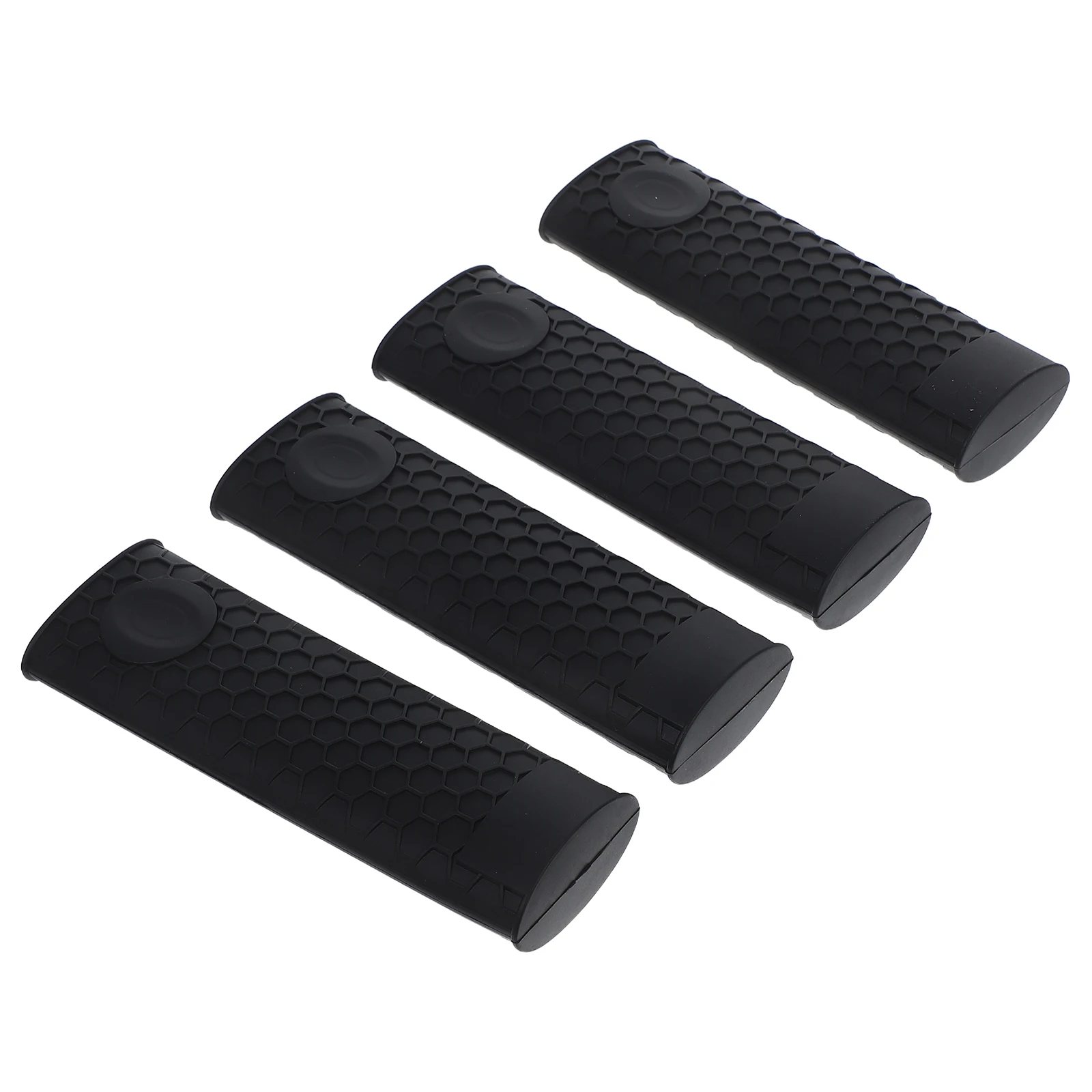 Soporte de mango de silicona, funda de sartén resistente al calor, cubierta de olla para sartén de hierro fundido, accesorios de cocina antideslizantes aislados, 4 Uds.