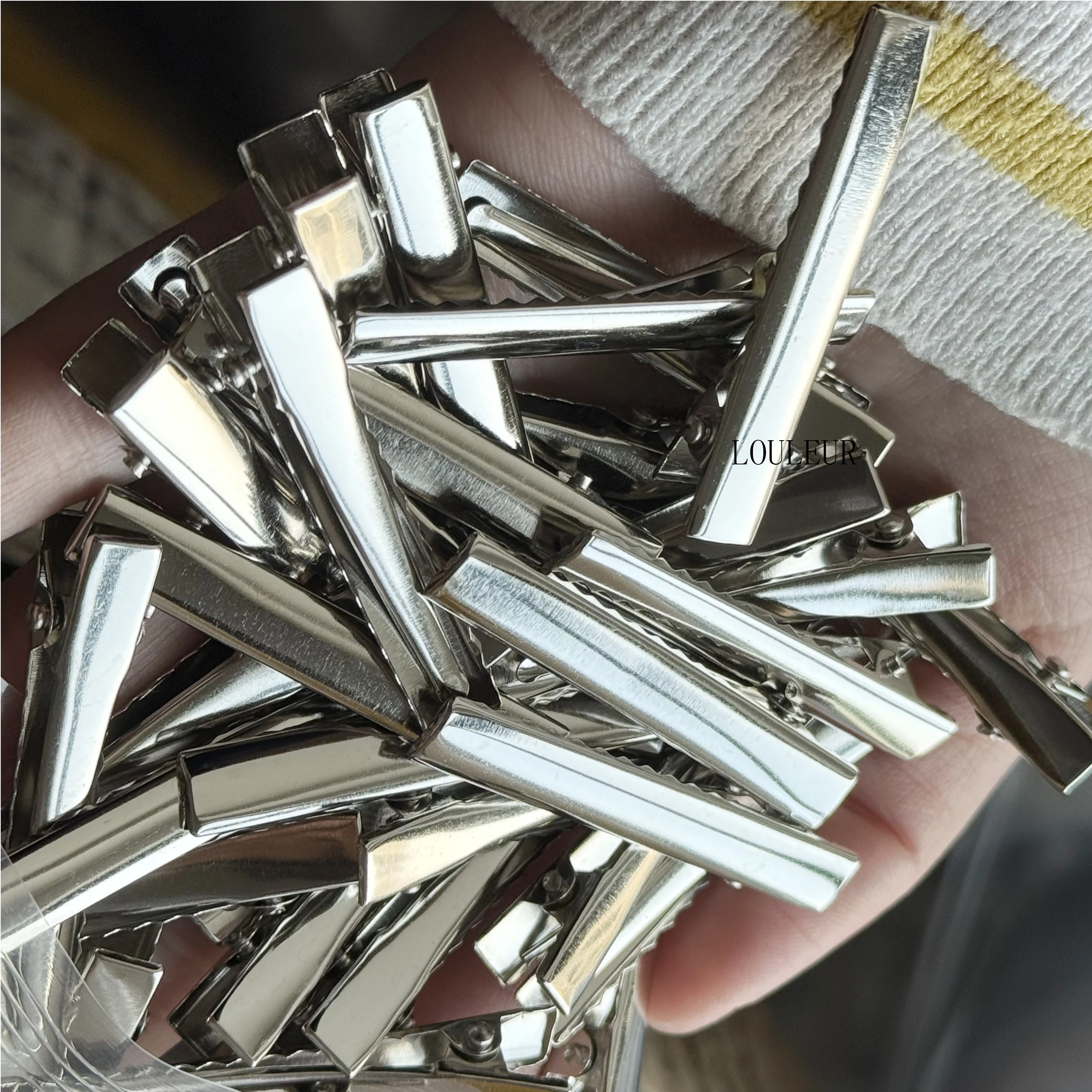 20-50pcs Single Prong Alligator Hair Clips Duckbill Hair Clip For Jewelry Making Hairpins Base Makeup Clips Hairpin Findings