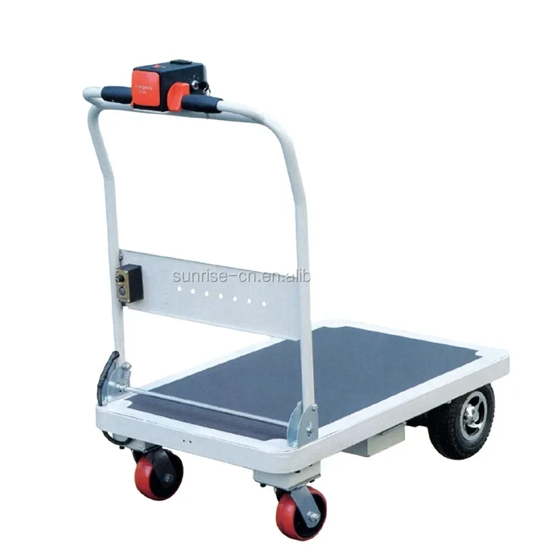 200kgs Widely Used Superior Quality Electric Drive Cart Platform Trolley Truck Stainless Steel Industrial 1000x600mm 2x12v/14ah