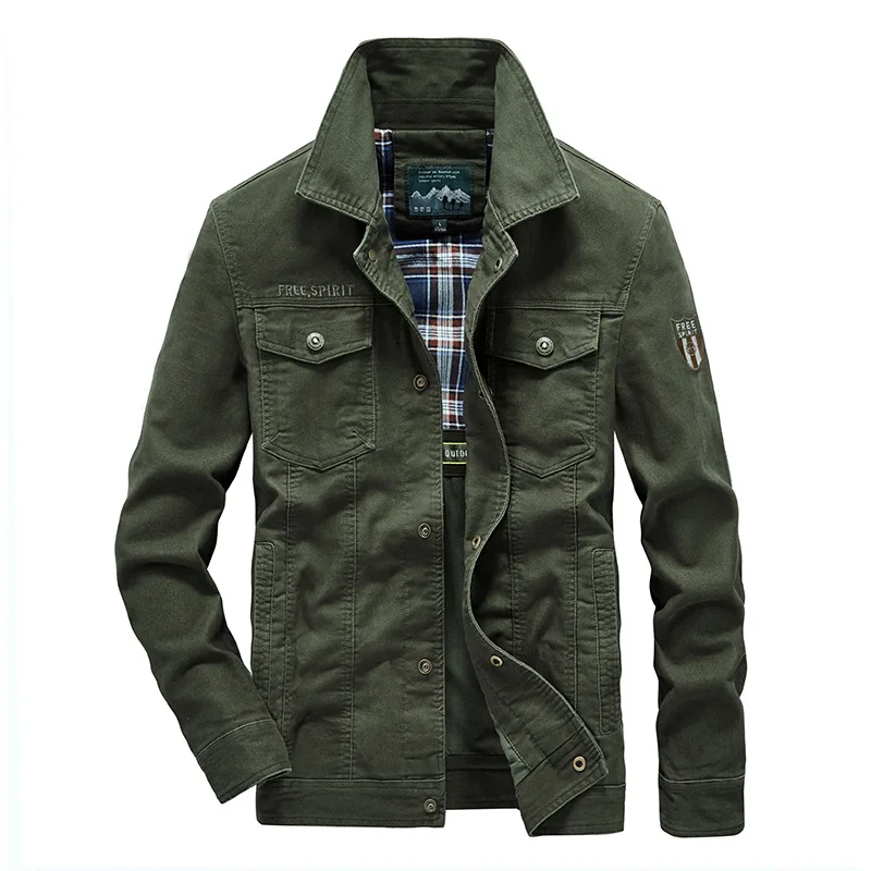 

Retro Multi Pocket Jacket Men's Casual Military Classic Style High Quality Work Safari Style Business Fashion Jacket Men Clothes