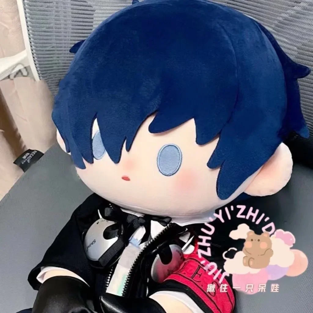 Anime Role Yuuki Makoto Cosplay Plush Cotton Doll Body Change Clothes Sitting Position Figures Soft Plushies Toy Pillow Gift