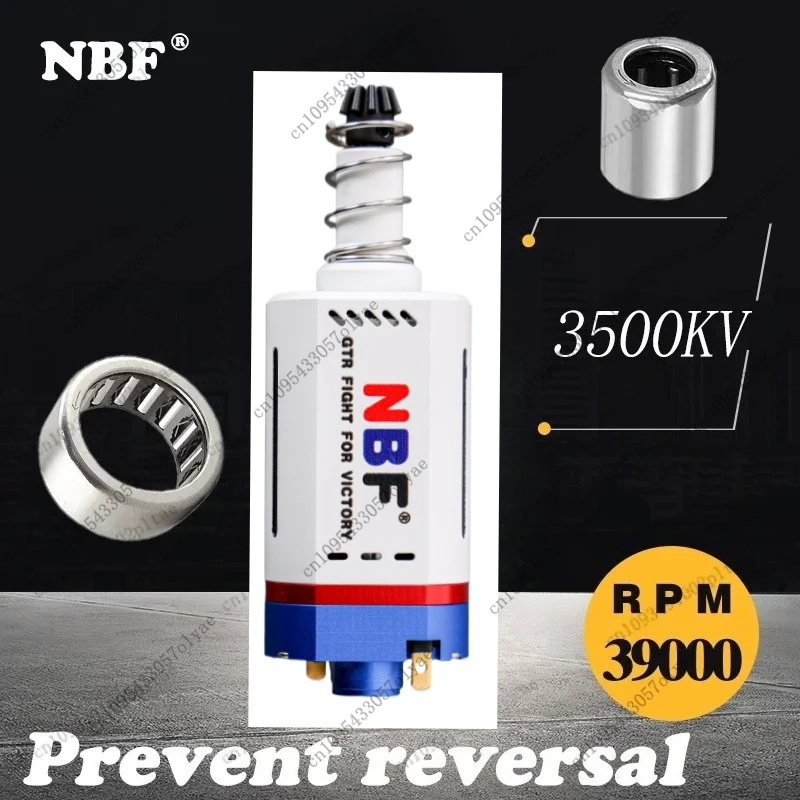 Moteur sans balais NBF GTR Airsoft pour Airsoft AEG, régulation de vitesse progressive, moteurs à couple élevé pour boîte de vitesses M16/M4/MP5/G3/P90 V2