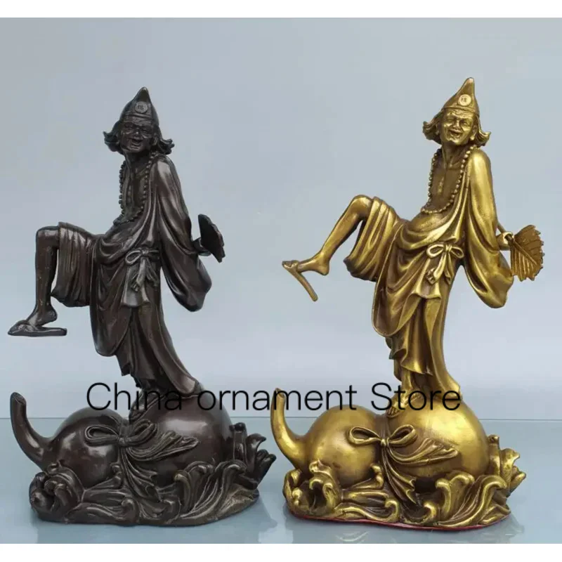 

China brass Monk Buddha crafts statue