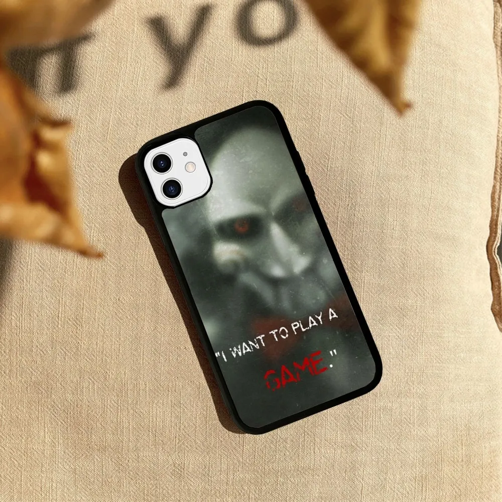 Saw Jigsaw Killer Hhorror Phone Case Silicone PC+TPU For For IPhone 11 12 13 14 15 16 Plus Pro Max Cover