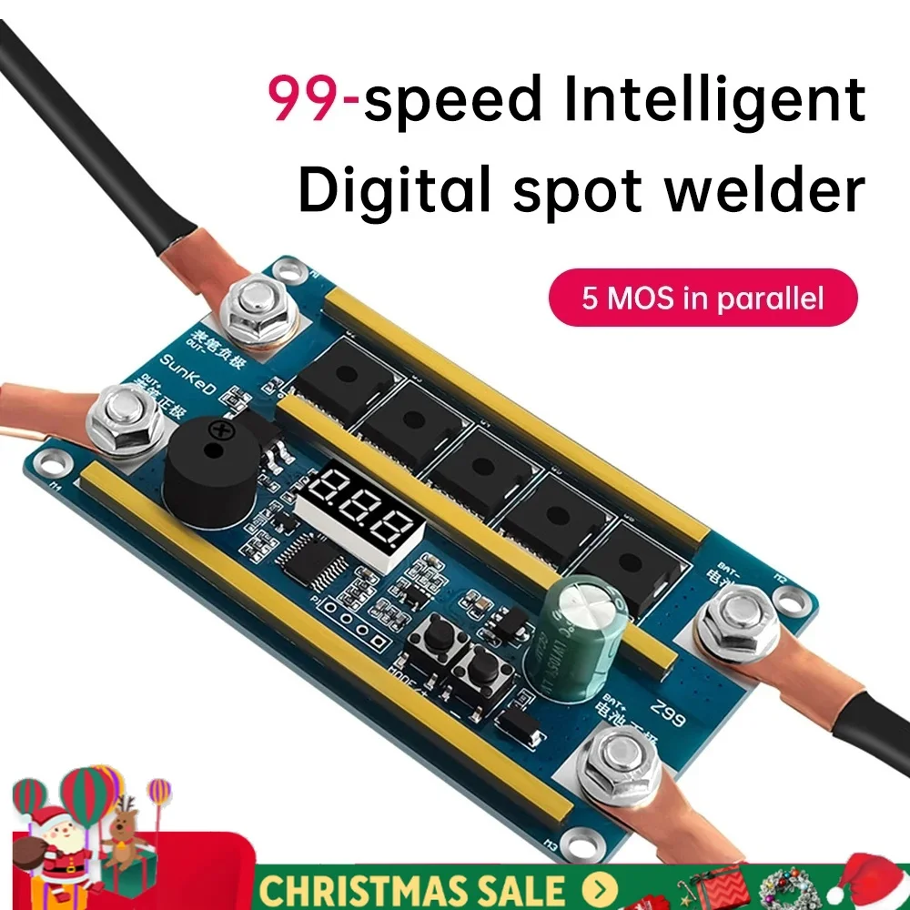 Spot Welder 12V 18650 Lithium Battery Energy Storage Spot Welding Machine PCB Circuit Board Portable Soldering Equipment DIY Kit