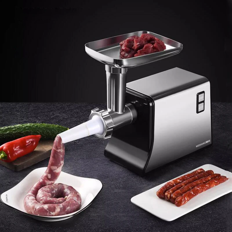 Electric Meat Grinder Heavy Kitchen Stainless Steel Sausage Chopper Stuffer Maker Food Processor