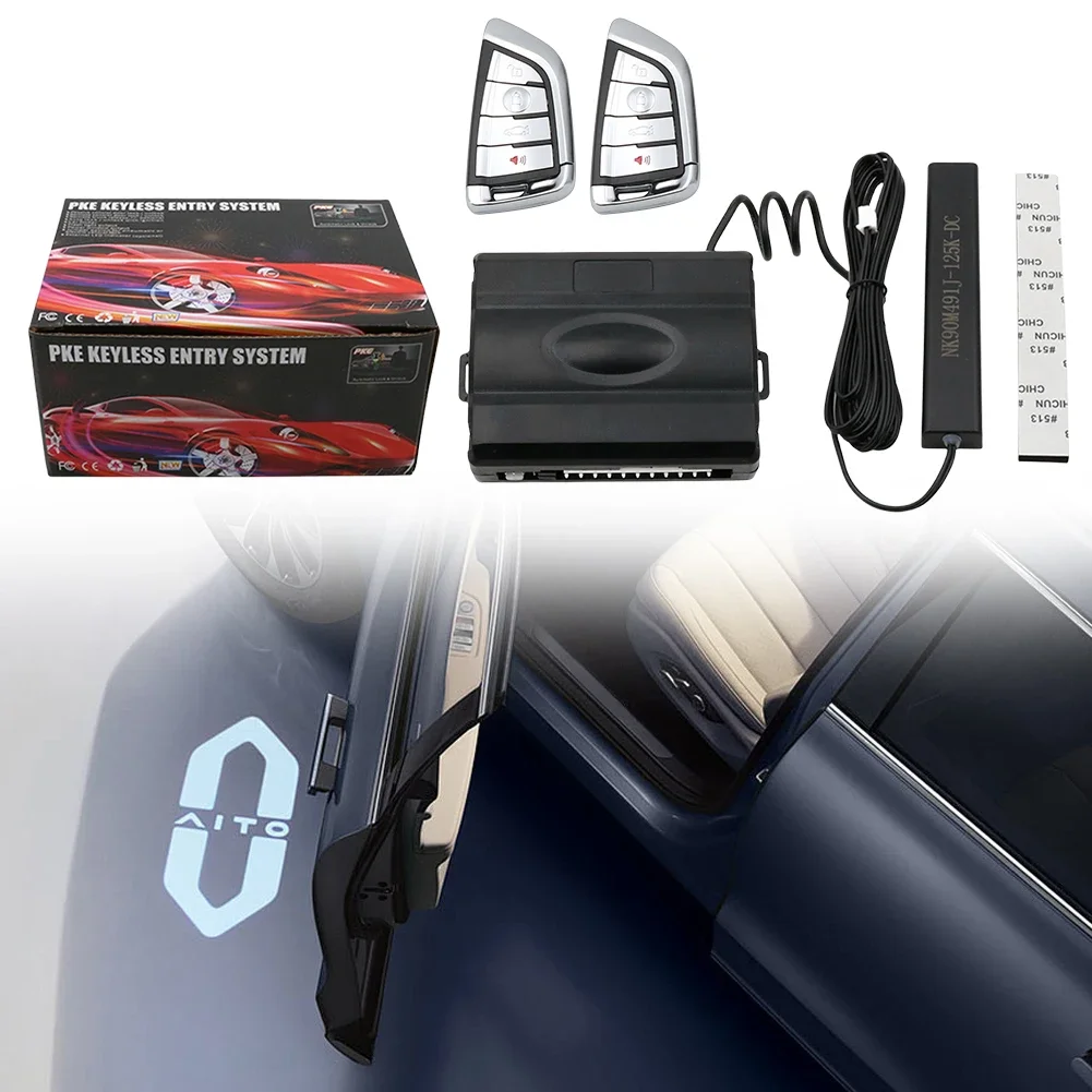 Remote Engine Starter Central Lock Kit PKE Keyless Entry System Car One Start Stop Engine System Car Keyless Entry Start System