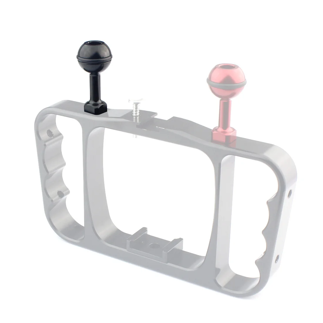 Bgning-parafuso de metal para câmera de ação, adaptador com cabeça de esfera ajustável de 1/4 polegadas para gopro 8, 7, 6, 5, 4, sjcam, akaso, ek7000, 4k