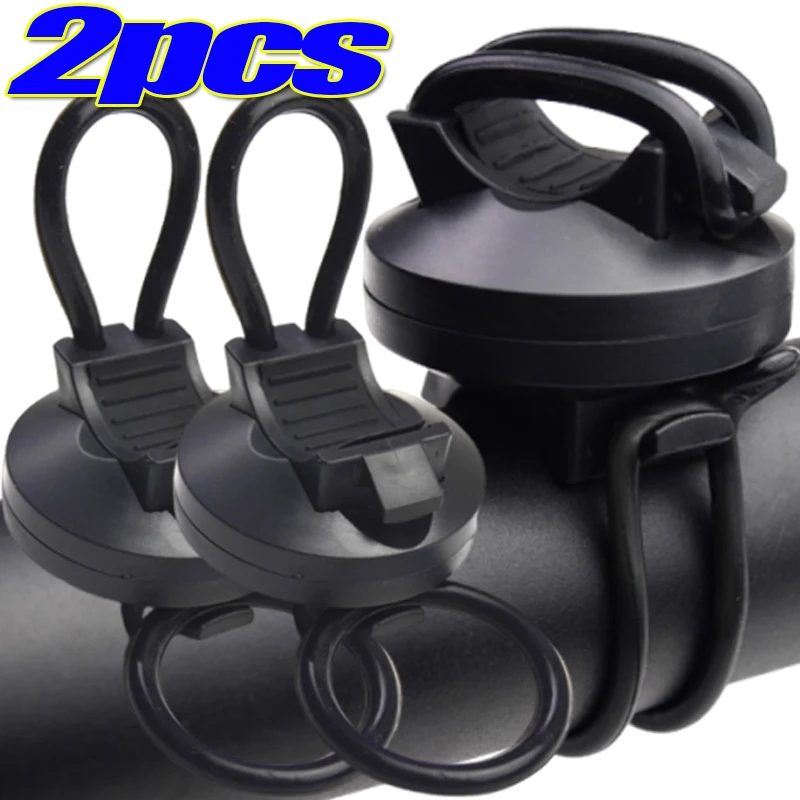 For LED Flashlight Mountain Bike Front Flash Torch Light Bracket Bicycle Light Clip Holder 360° Degree Rotation Handlebar Clip