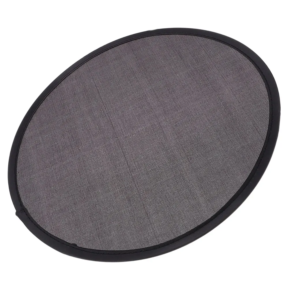 

Folding Round Fan Portable Handheld Performance Circular Japanese Black Simple Dancing Cooling Summer Travel Photography Prop