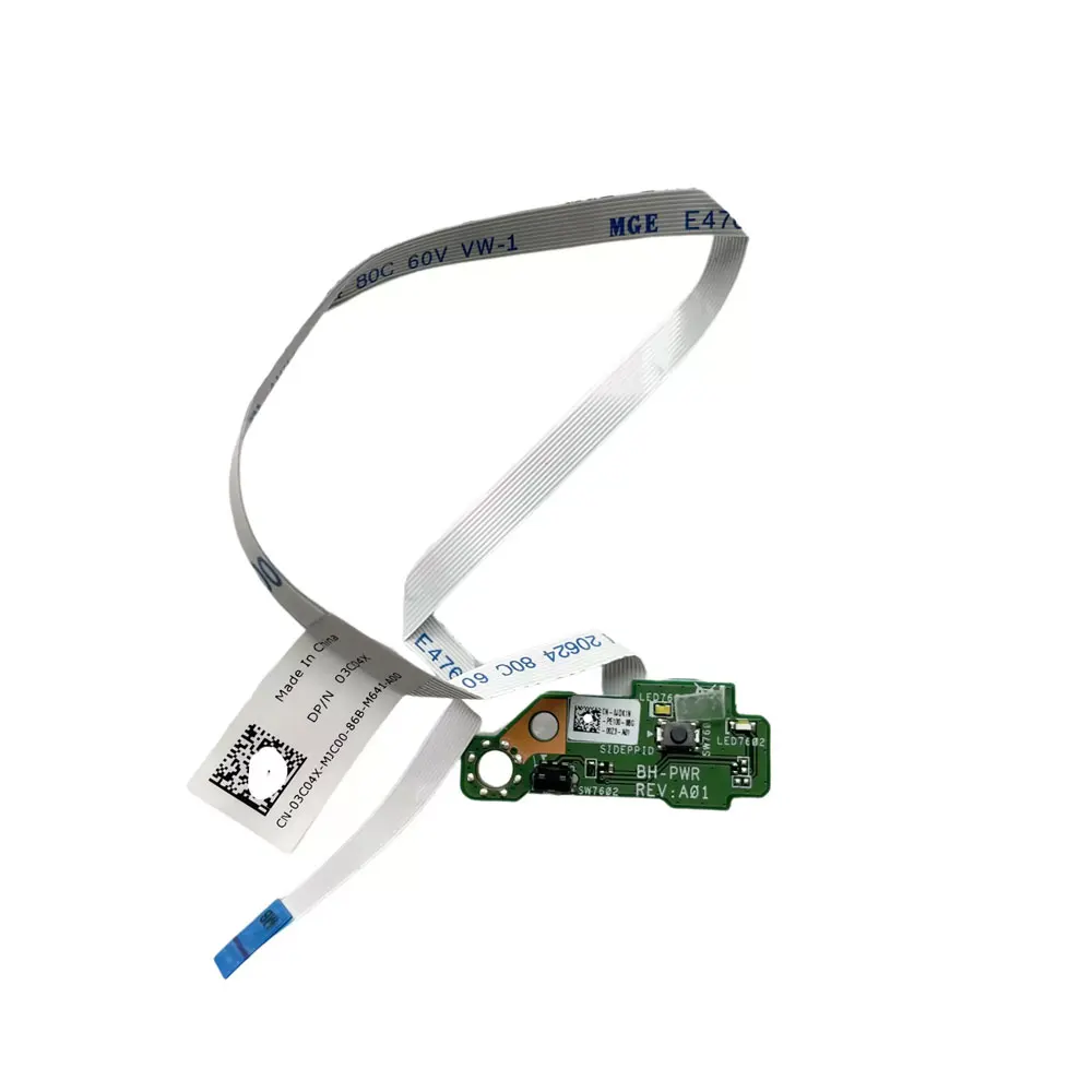 OEM For Dell Optiplex 5260 5270 7400 7470 7770 5480 AIO All-in-One Desktop Switch Power Button Board with Cable 03M3XY 0JDK1N