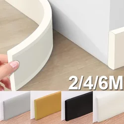 Self Adhesive Skirting Line 3D Wall Sticker Thickened Anti-collision Decoration Strips Bedroom Living Room Corner Line Sticker