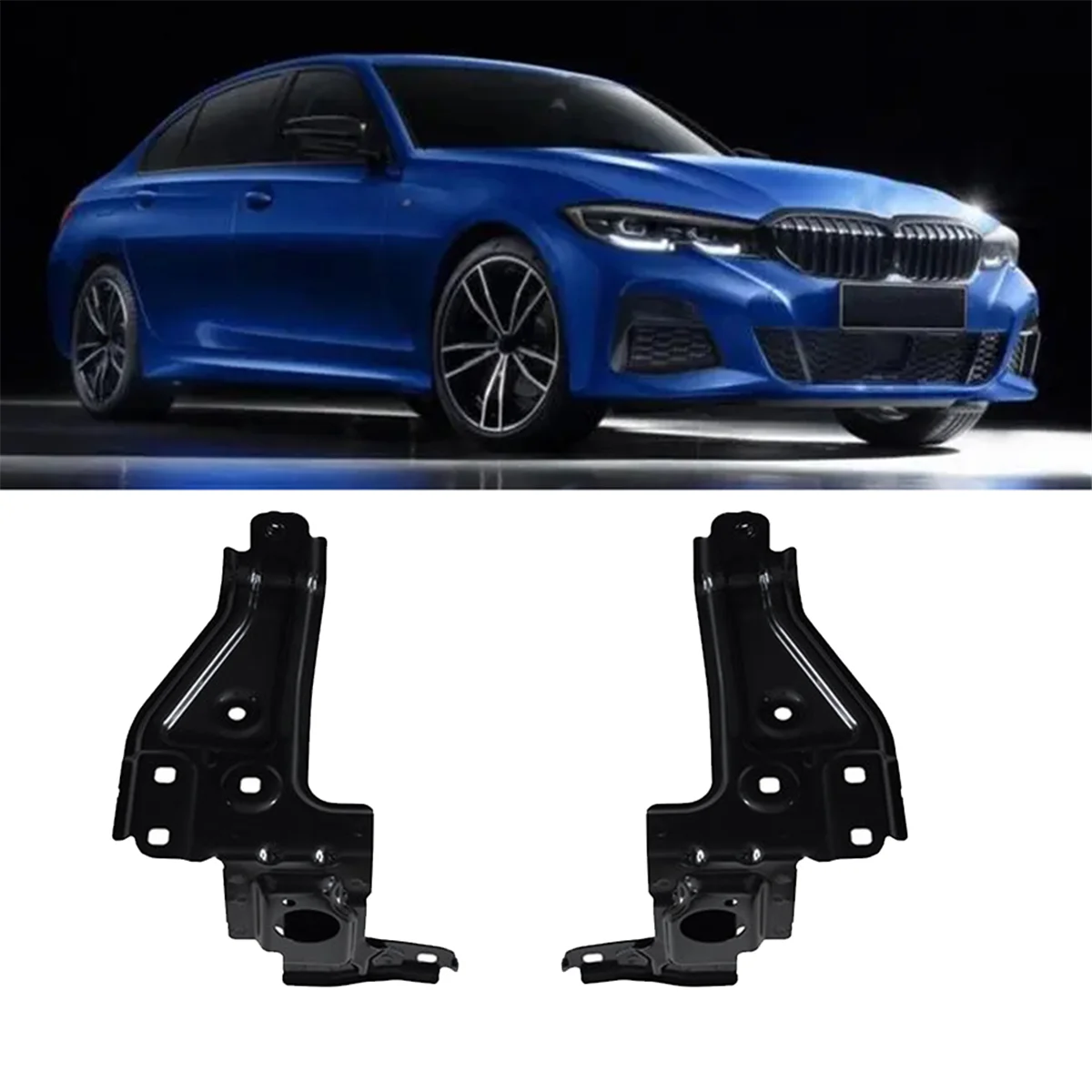 1Pair Car Front Side Surround Bracket Support 41355A2F563 41355A2F564 for BMW G70 2022-2024 Bumper Enclosure Bracket