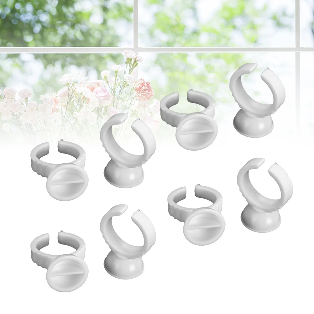 

100Pcs Tattoo Rings Cups Disposable Eyelash Makeup Tool Ink Ring Holder Pigment Container Eyebrow Semi