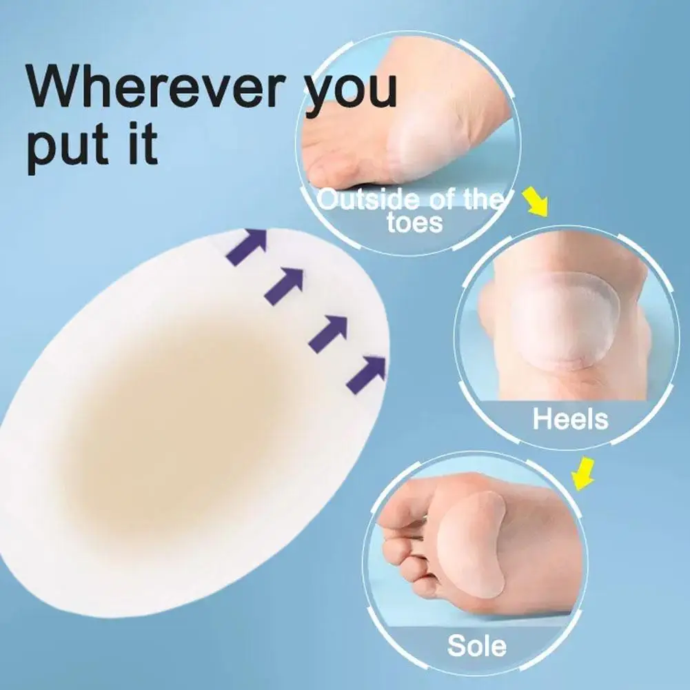 20PCS Soft Gel Shoes Sticker Hydrocolloid Patch Blister Protector Relief Pain Blisters Bunion Corrector Callus Remover Foot Care