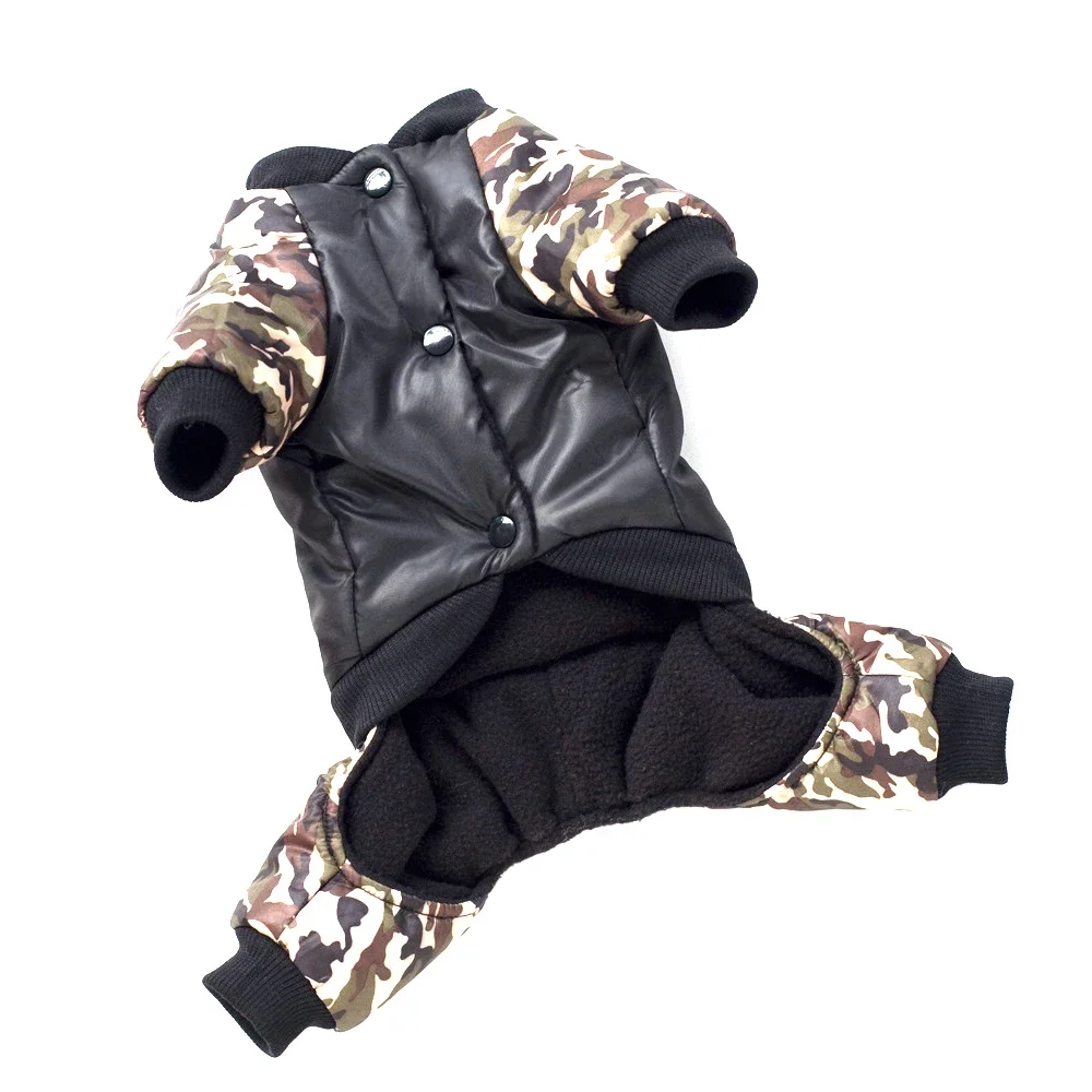 S to 9XL Large Dog Jacket Winter Warm Dog Clothes for Small Dogs Thicken Puppy Jumpsuit Camouflage FBI Big Dog Coat Pet Customes