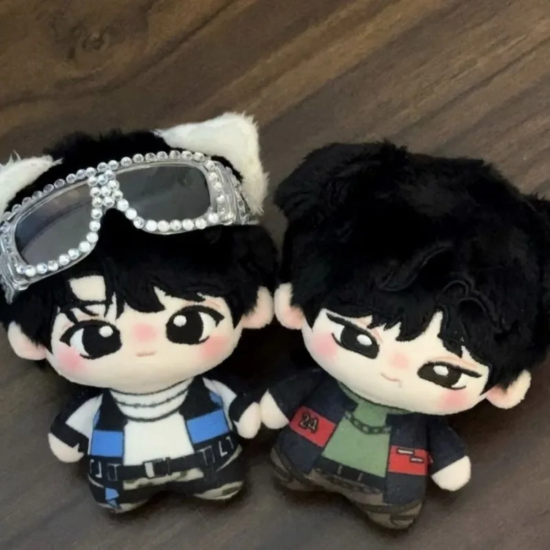 Cute TF Family 10cm Cotton Doll Wang Lujie Mu Zhichen Plush Keychain Cute Idol Character Stuffed Toy Collectible Gift for Fans