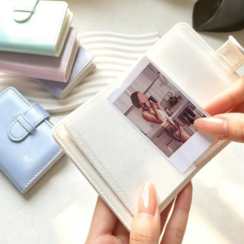 Photo Album Photo Holder Book for 28Pcs 3Inch Instantly Prints, Clear Sleeves and Secure Tab Closure for Home Organization Y5GB