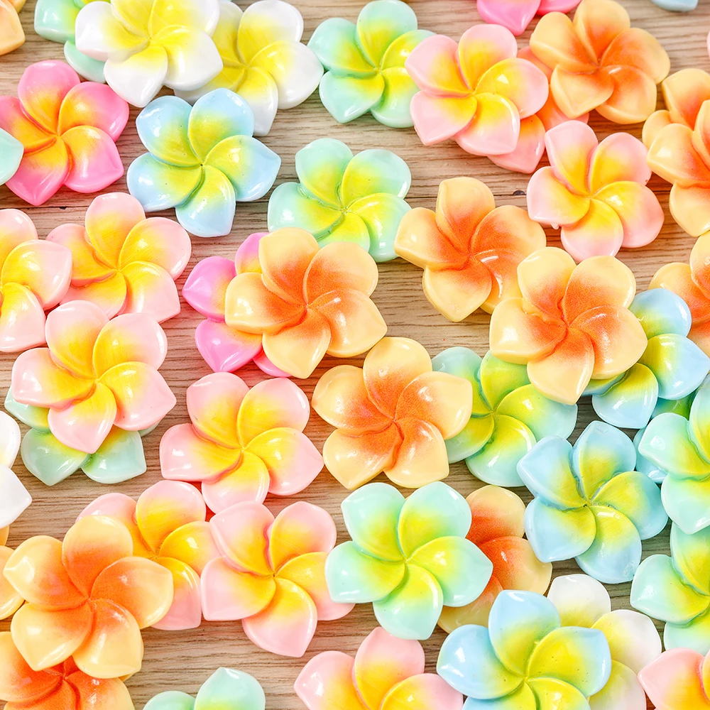 15 Stück gemischte, niedliche, bunte Harzblumen-Flachrückenschmuckstücke für Scrapbooking, Schmuckherstellung, DIY-Haarschmuck, Broschen und Bastelarbeiten – Detail 4