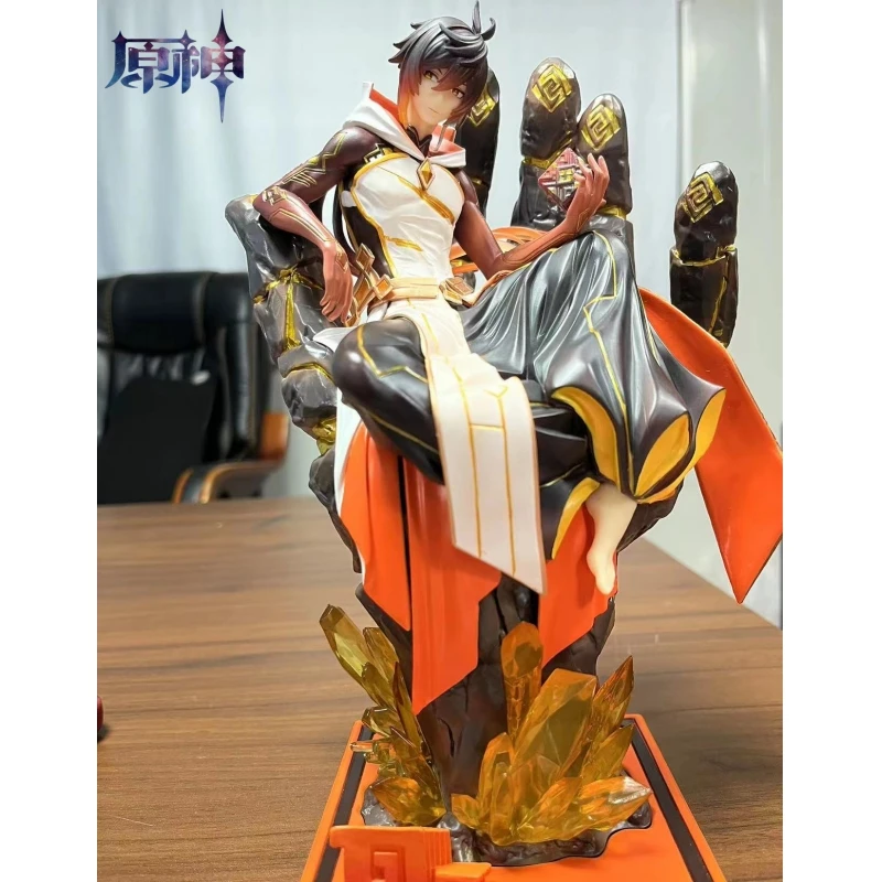 26cm-genshin-impact-zhongli-pvc-figurine-anime-figures-action-figure-statue-model-collection-mihoyo-doll-toys-decoration-gift