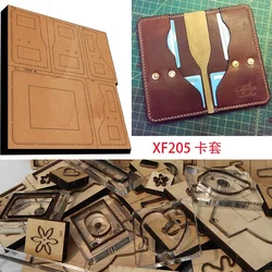 New Japan Steel Blade Wooden Die Card HolderCard Case Leather Craft Punch Hand Tool Cut Knife Mould XF205 Leather Tools