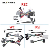 SKYFAME-Adaptador de arnés de cables de 16 pines para coche, decodificador de caja Canbus, Cable de alimentación de Radio Android para Ford Fiesta Ecosport G-RZ-FD61/FD16.10