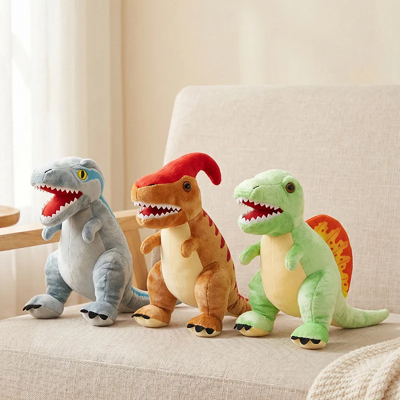 Exquisite Dinosaur Plushie Simulated Animals Plush Toys Tyrannosaurus Rex Triceratops Pterosaur Bedroom Ornaments Gift For Child view 3