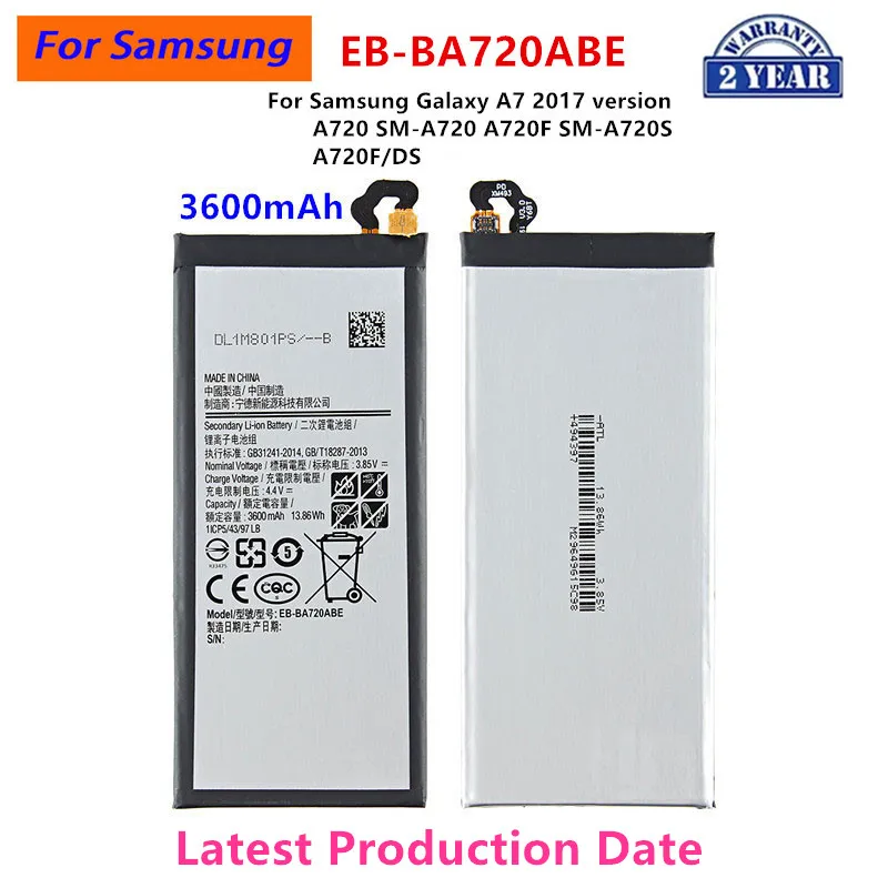 

Brand New EB-BA720ABE 3600mAh Battery For Samsung Galaxy A7 2017 version A720 SM-A720 A720F SM-A720S A720F/DS