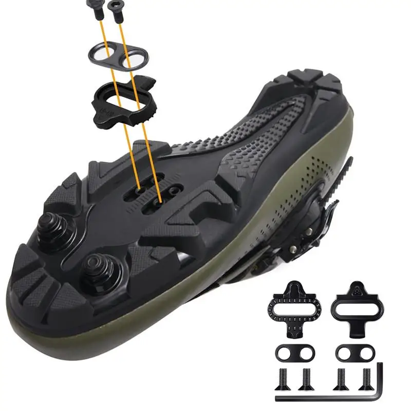 Mountainbike-Schuhe Cleats MTB Cleats Multi-Release SPD Pedal Fahrradschuhe Clips Set Fahrradzubehör