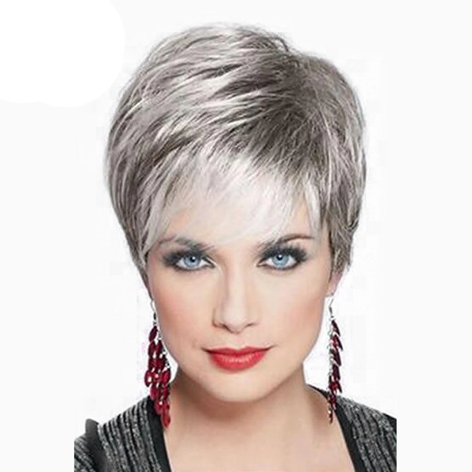 

1pc Real Remy Human Hair Topper Toupee Clip Hairpiece for Women