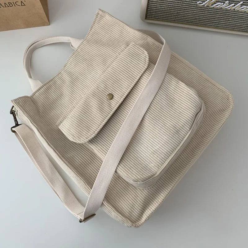 Women Minimalist Shoulder Bag,Portable Casual  Canvas Crossbady Bags