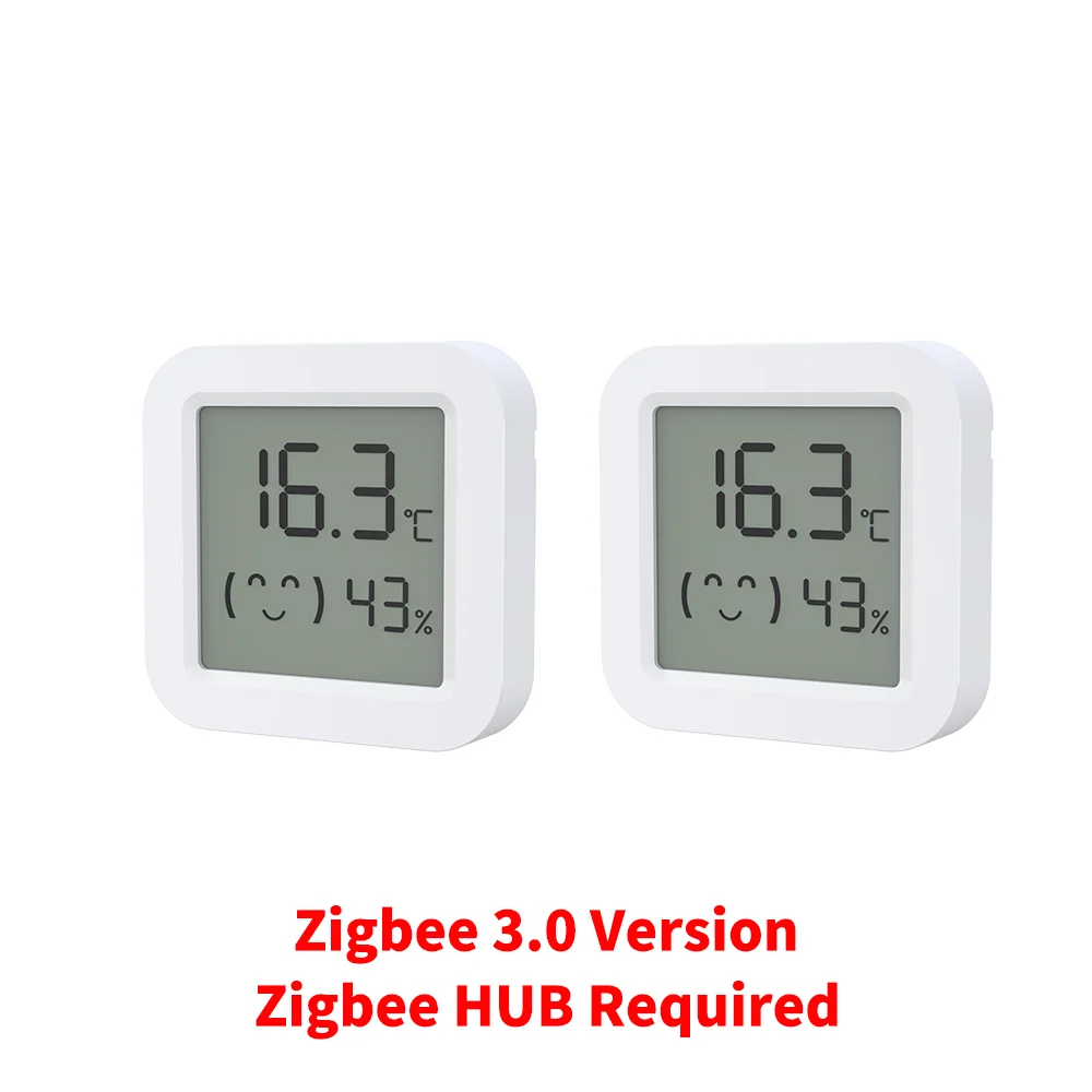 Zigbee 3.0 Temperatur- und Feuchtigkeitssensor Unterstützt HA (Home Assistant), Alexa, Yandex, ZHA und Zigbee2MQTT