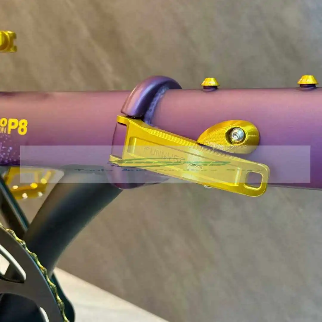 

Складная стальная рама с замком, складной автомобильный замок из титанового сплава с двойной штангой P8/P18/D5/D7/D10, быстросъемная защелка