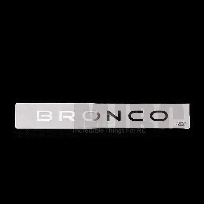 Rear Stainless Steel Logo Decoration For 1/10 Rc Crawler Car Bronco Ranger XLT RTR #82046-4