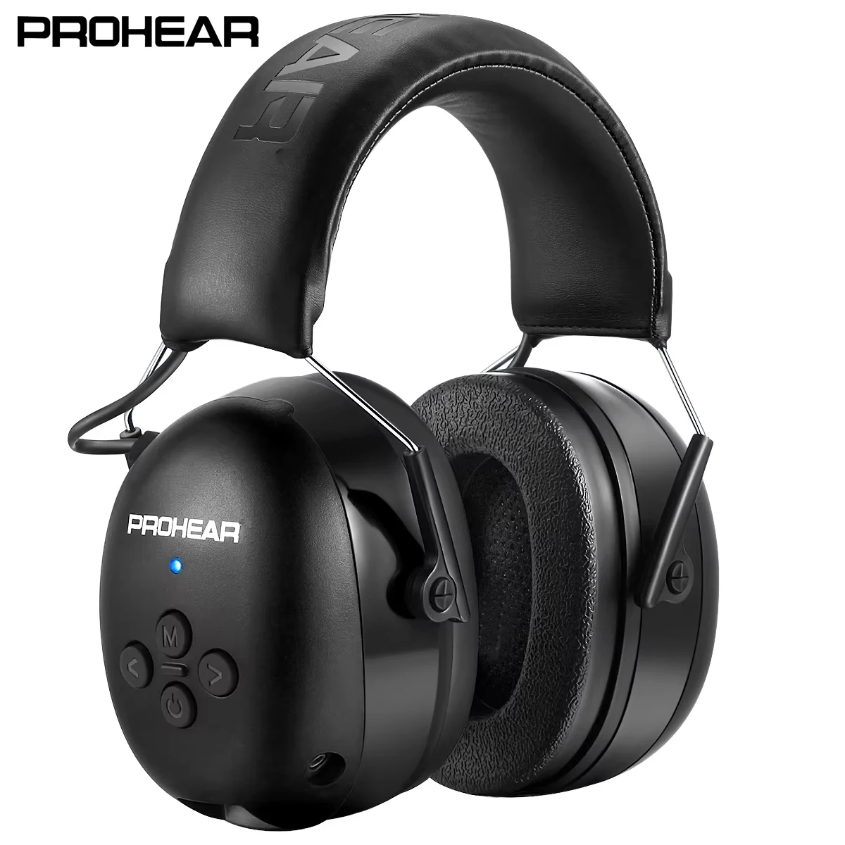 PROHEAR 전자 헤드폰 5.0 블루투스 이어머프, 음악 감상 시 청력 보호 기능, 소음 감소, 충전 기능 제공