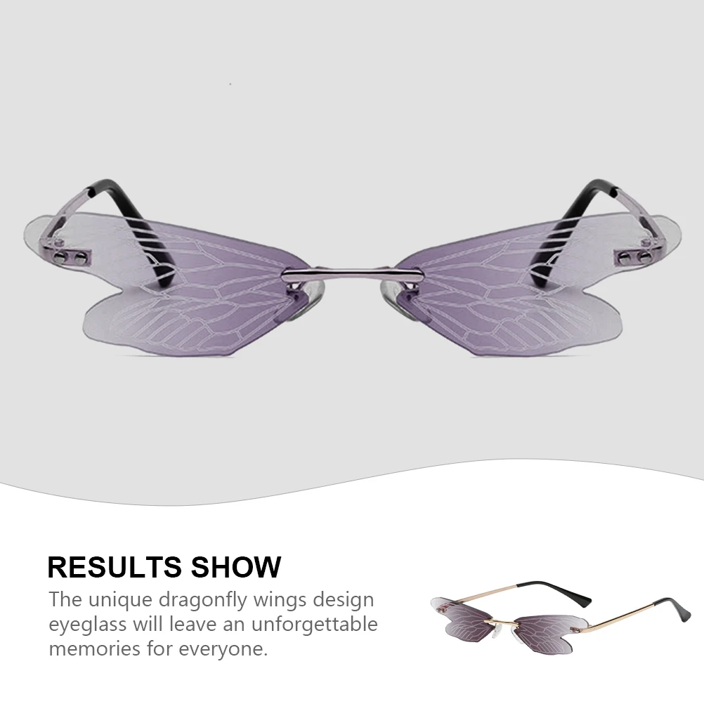 

Funny Dragonfly Wings PC Lightweight Comfortable Party Eyewear Festival Photo Props Costume for Masquerade