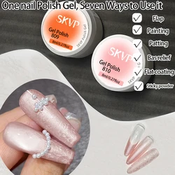 Nail stamping Drawing Gel Plaster Effect 3D Sand Texture slapped gradient effect Gel Polish UV Nail Polish Lacquer Varnish