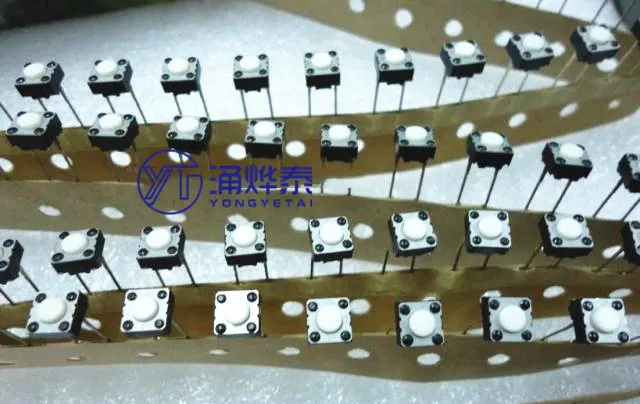 YYT 20PCS Two-pin in-line EVQ22704M press the light touch button to switch 6*6*4.3mm
